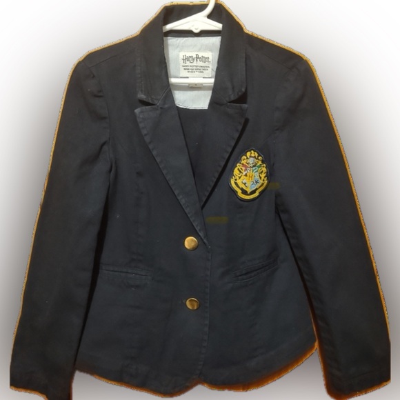 Harry Potter Blazer Hogwarts Embroidered Patch Navy Blue - Picture 6 of 6